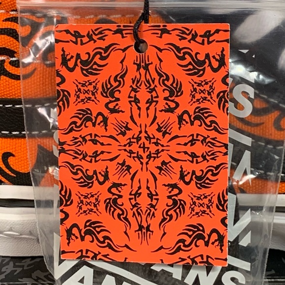 🔥[BRAND NEW] VANS SK8-HI DRAGON FLAME BLACK ORANGE MENS SHOES SIZE 7 SNEAKERS🔥 - Picture 11 of 13
